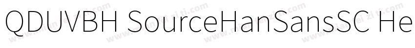 QDUVBH SourceHanSansSC Heavy字体转换